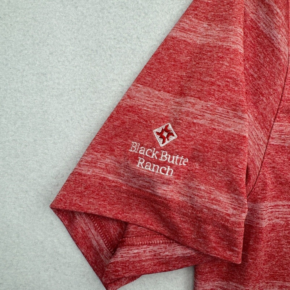 Puma Volition Performance Golf Polo Shirt Mens M Red Short Sleeve Butte Ranch - Picture 4 of 9